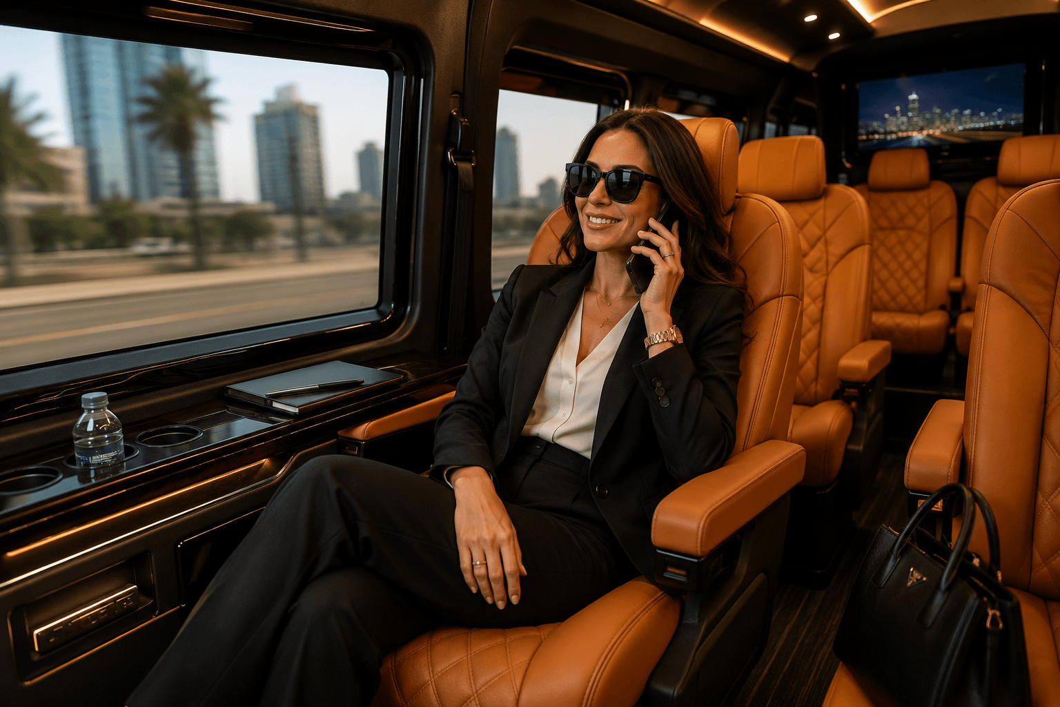 business lady in sprinter